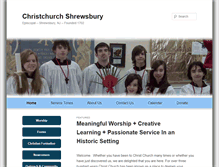 Tablet Screenshot of christchurchshrewsbury.org